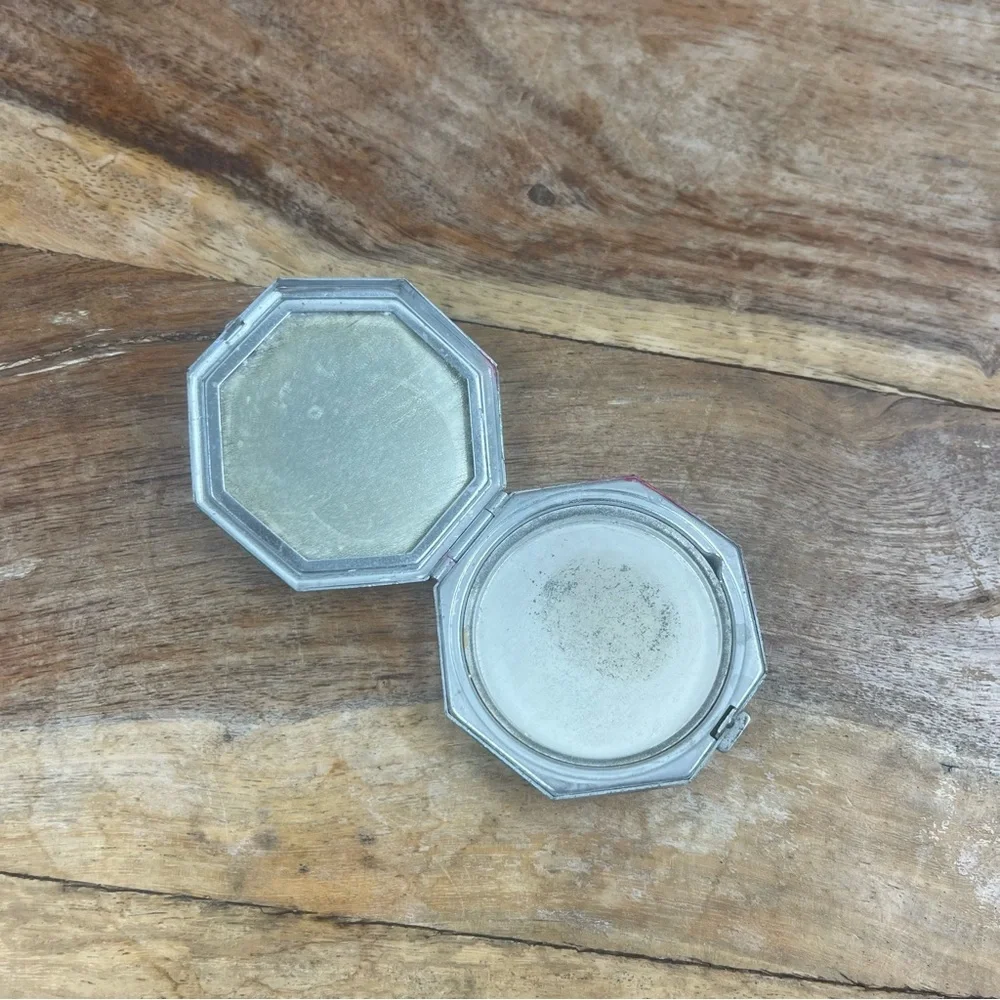 Vintage l 30s Bourjois Art Deco Octagon Flapper Depression Powder Mirror Compact
